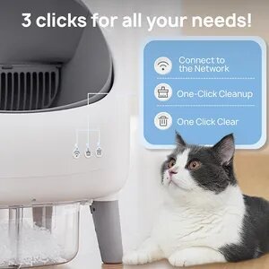 Premium Pet Products Automatic Self-Cleaning Cat Litter Box with Sensor