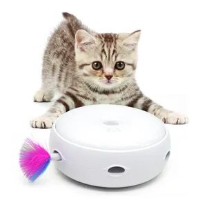 Interactive Cat Toy, Electronic Feather Cat Toy for Indoor Play
