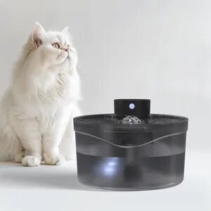 2.6L Pet Water Fountain with Filter Wireless Smart Cat Water Fountain